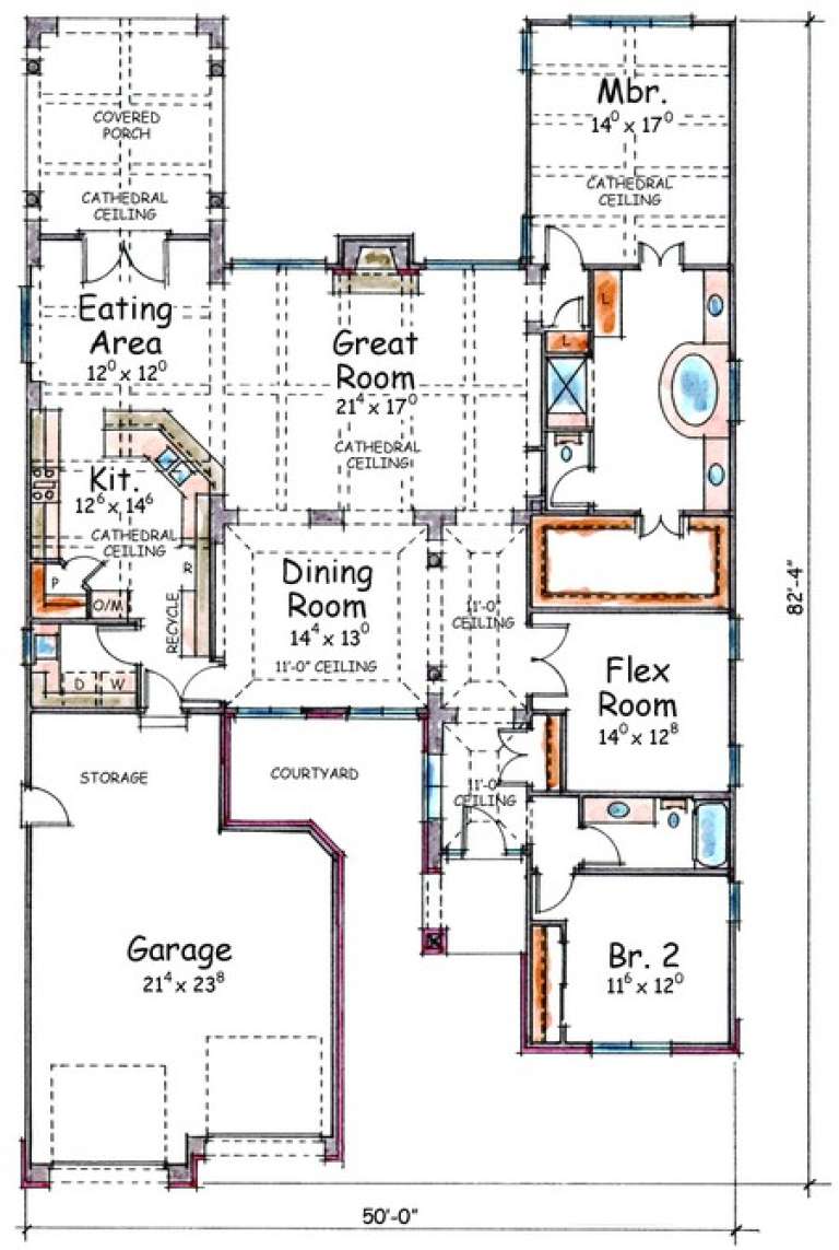 House Plan House Plan #7526 Drawing 1