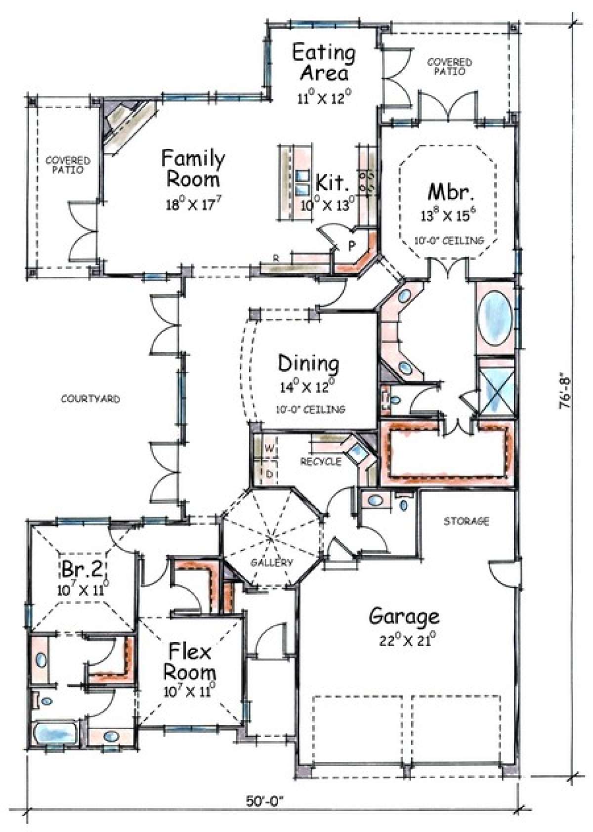 Floorplan 1 for House Plan #402-01061