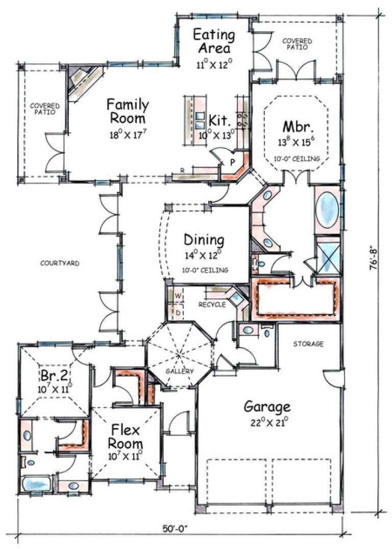 House Plan House Plan #7527 Drawing 1