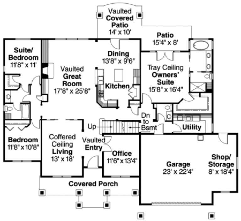 House Plan House Plan #753 Drawing 1