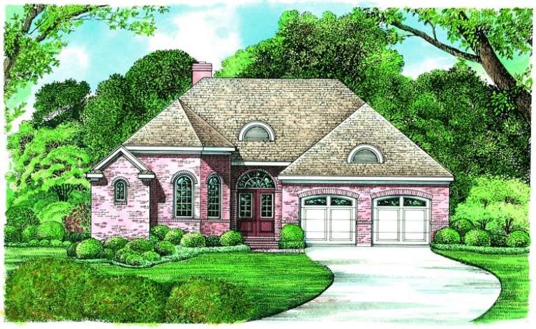 European House Plan #402-01064 Elevation Photo