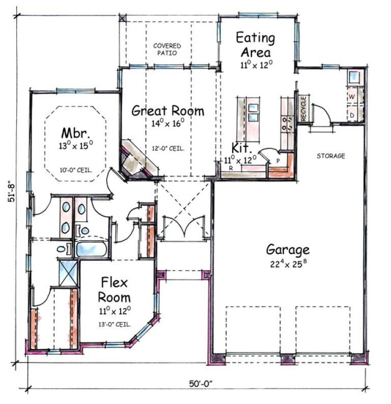 House Plan House Plan #7530 Drawing 1