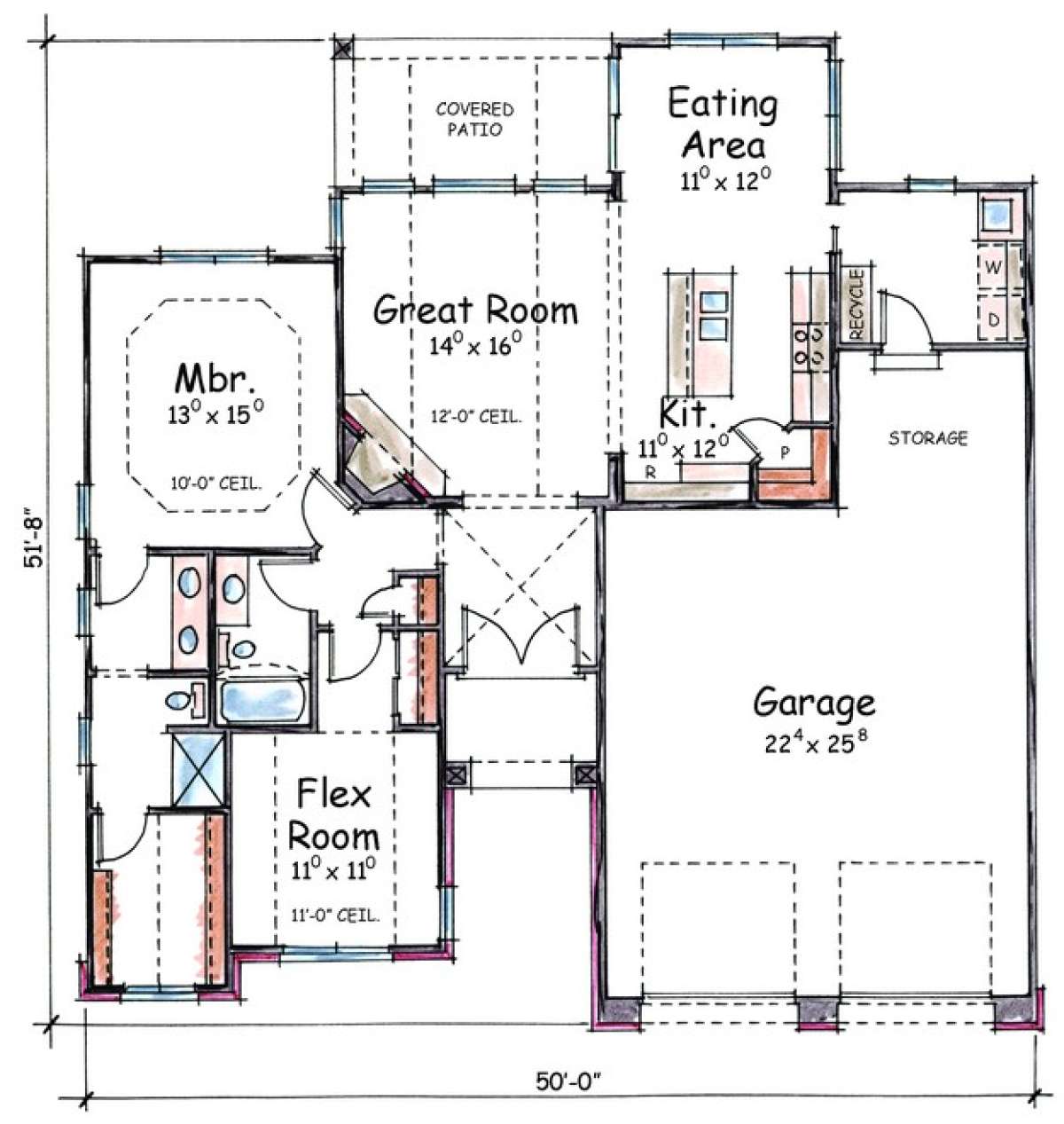 Floorplan 1 for House Plan #402-01065