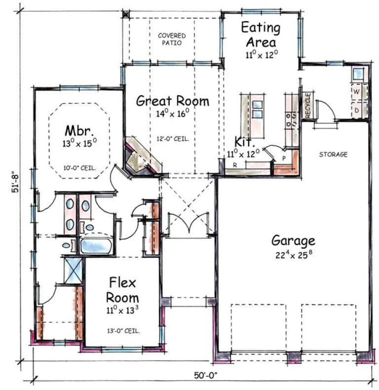 House Plan House Plan #7532 Drawing 1