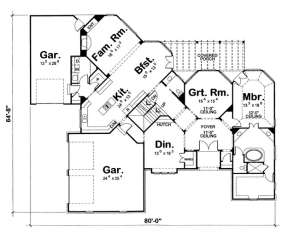 Floorplan 1 for House Plan #402-01071
