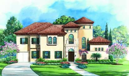 4 Bed, 4 Bath, 5203 Square Foot House Plan - #402-01073