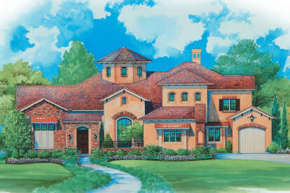 Luxury House Plan #402-01075 Elevation Photo