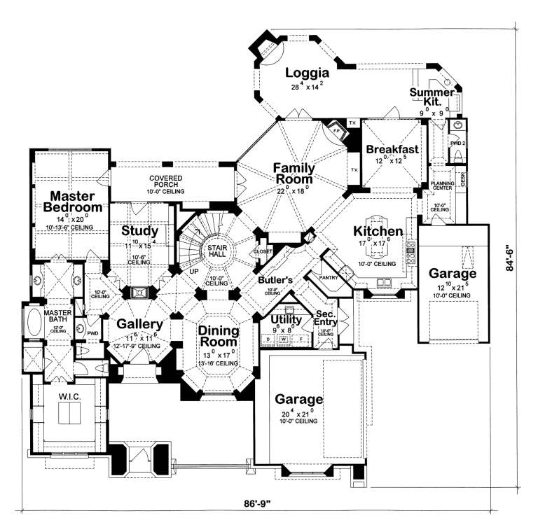 House Plan House Plan #7541 Drawing 1