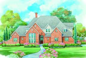 European House Plan #402-01077 Elevation Photo