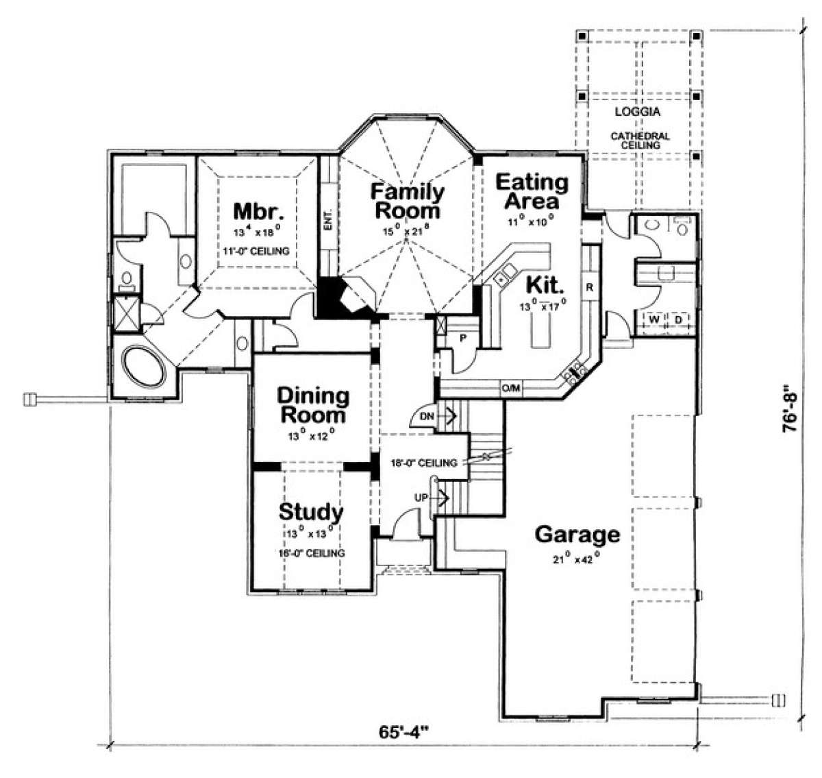 Floorplan 1 for House Plan #402-01077