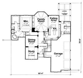 Floorplan 1 for House Plan #402-01077