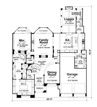 Floorplan 1 for House Plan #402-01078