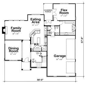 Floorplan 1 for House Plan #402-01081