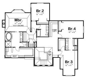 Floorplan 2 for House Plan #402-01081