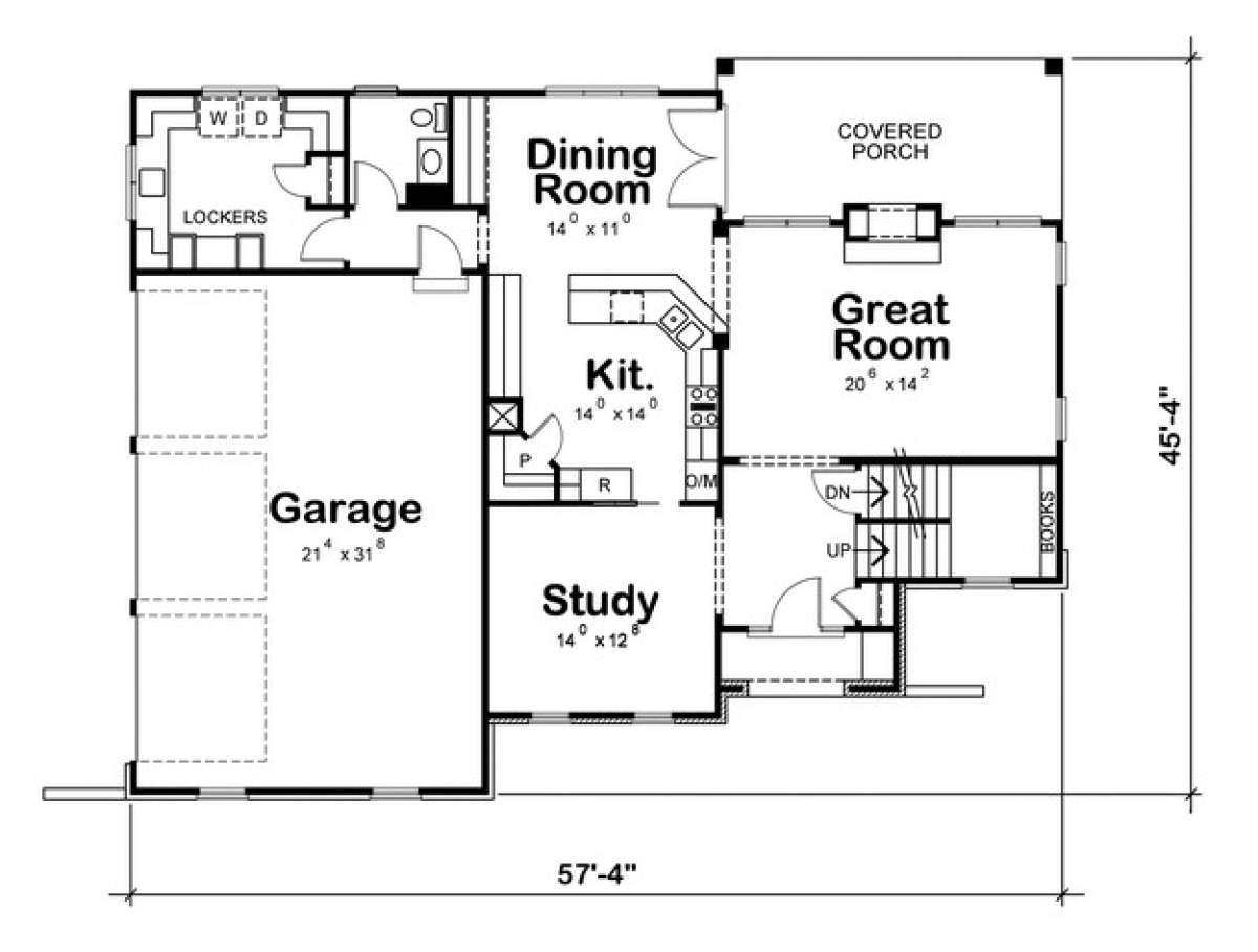 Floorplan 1 for House Plan #402-01083