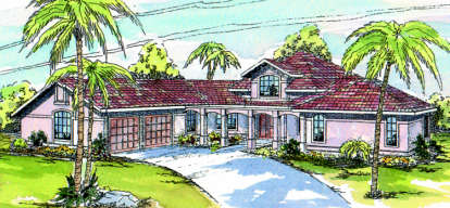 3 Bed, 3 Bath, 2774 Square Foot House Plan - #035-00104