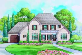 Traditional House Plan #402-01084 Elevation Photo