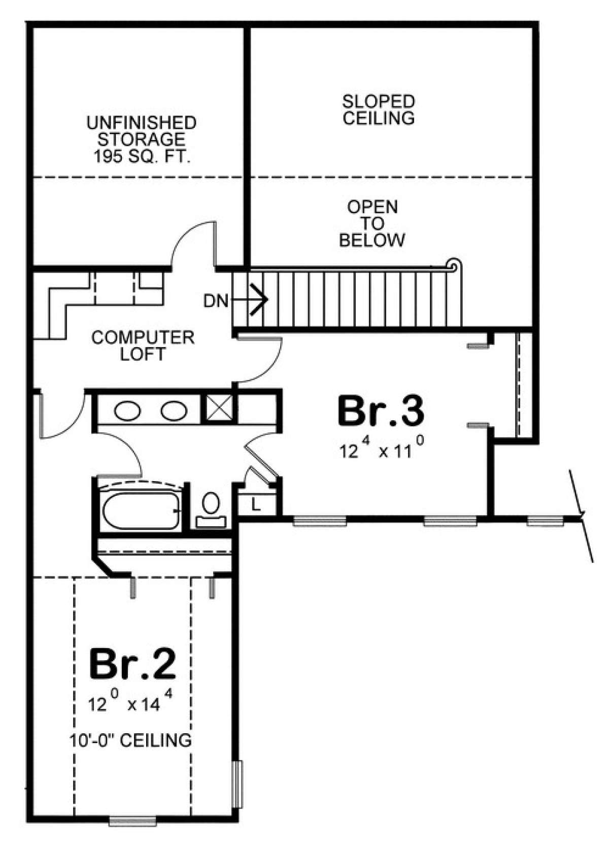 Floorplan 2 for House Plan #402-01084