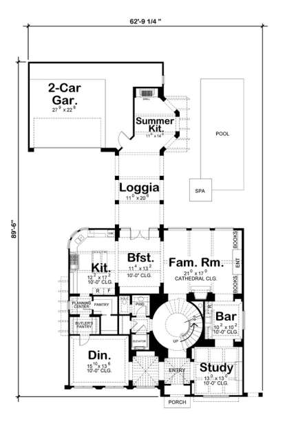 House Plan House Plan #7555 Drawing 1