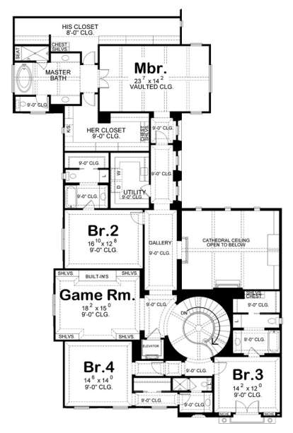House Plan House Plan #7555 Drawing 2