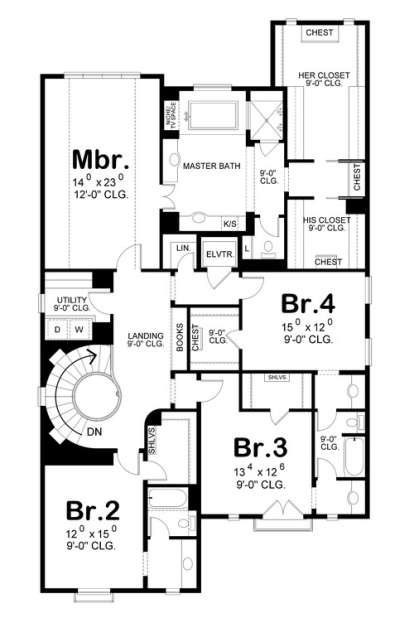 Floorplan 2 for House Plan #402-01090