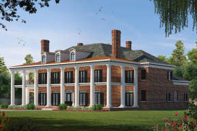 Colonial House Plan #402-01093 Elevation Photo