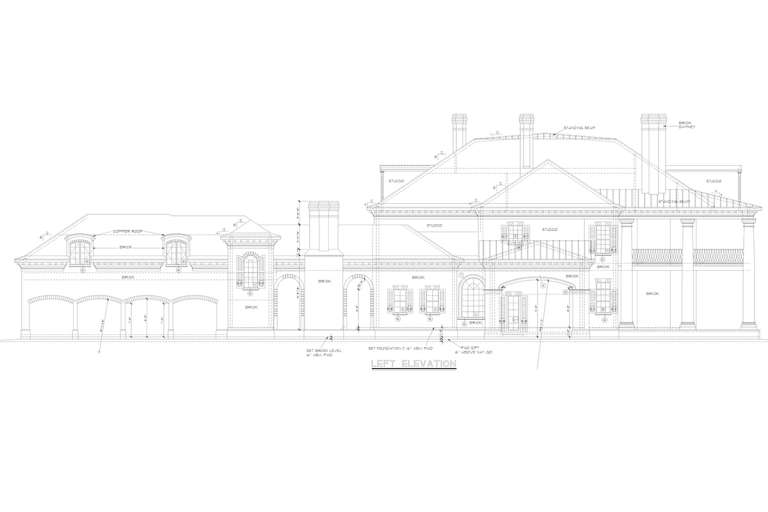 Colonial House Plan #402-01093 Elevation Photo