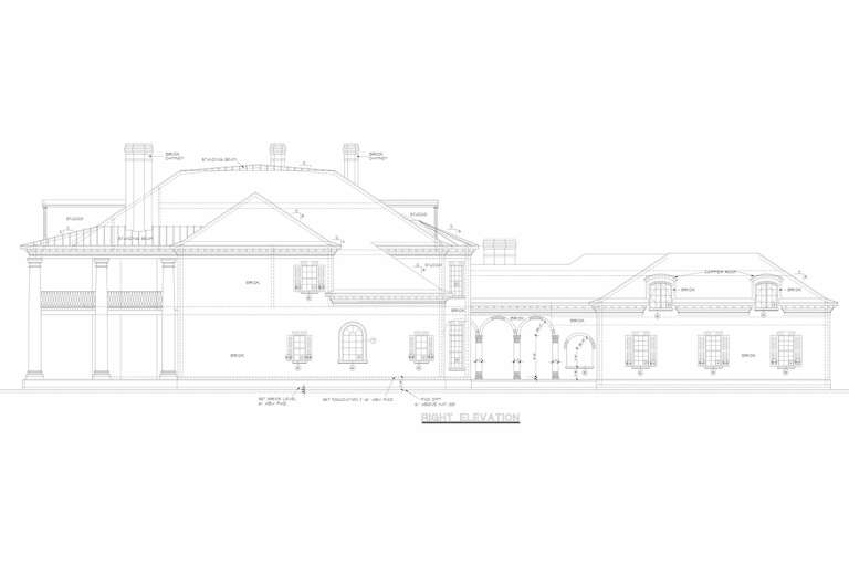 Colonial House Plan #402-01093 Elevation Photo