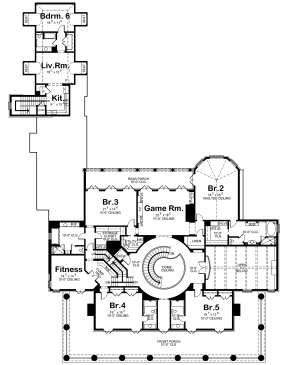 Second Floor for House Plan #402-01093