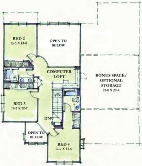Floorplan 2 for House Plan #402-01095