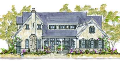 4 Bed, 3 Bath, 3459 Square Foot House Plan - #402-01097