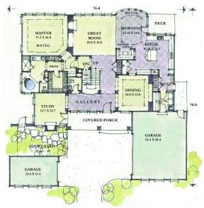 Floorplan 1 for House Plan #402-01097