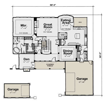 Floorplan 1 for House Plan #402-01097