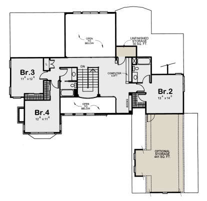 Floorplan 2 for House Plan #402-01097