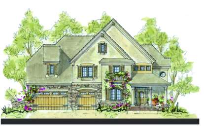 4 Bed, 3 Bath, 3925 Square Foot House Plan - #402-01098