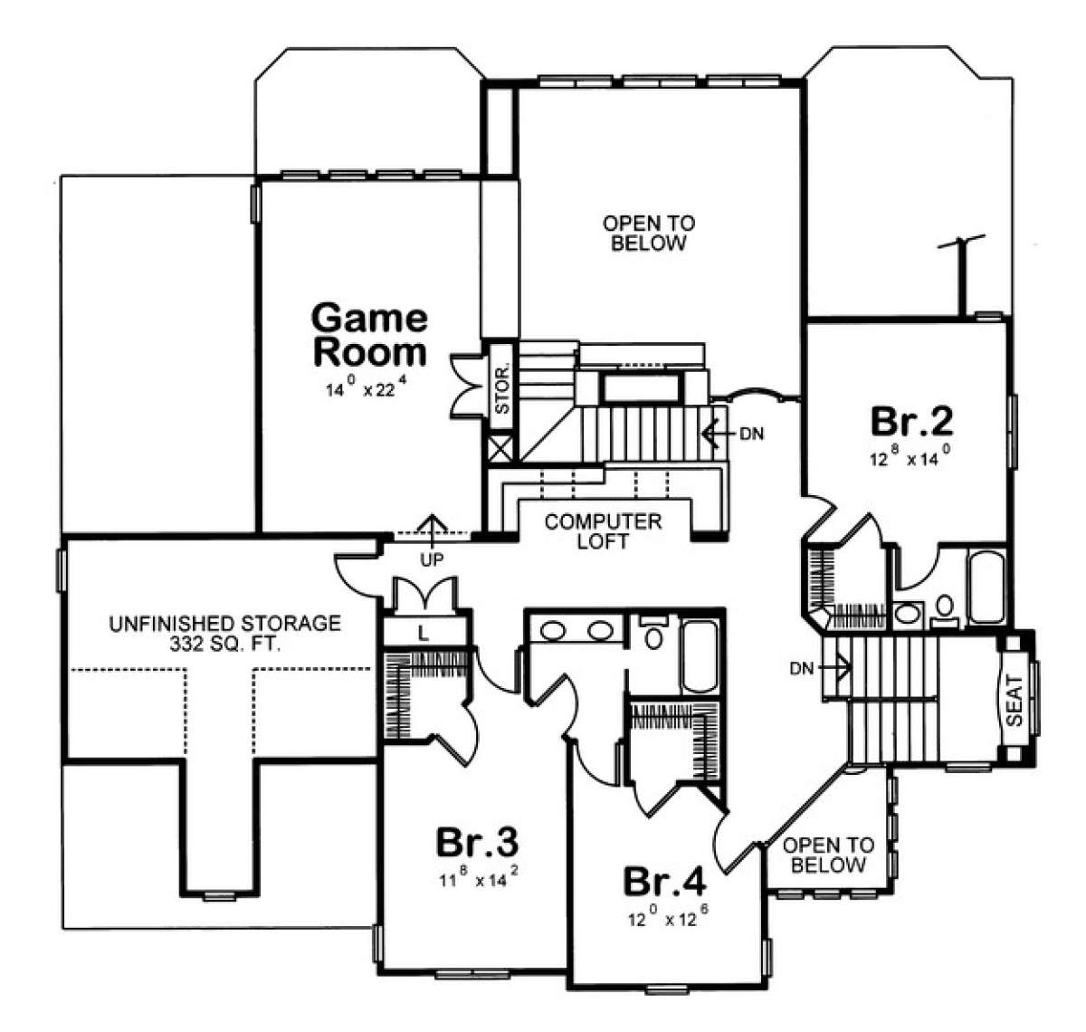 Floorplan 2 for House Plan #402-01098