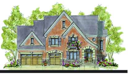 4 Bed, 3 Bath, 3947 Square Foot House Plan - #402-01099