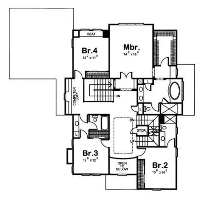 Floorplan 2 for House Plan #402-01102