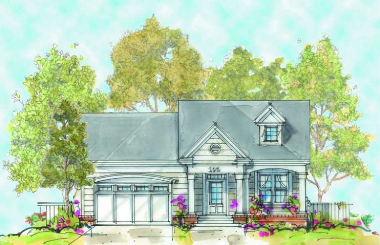 Traditional House Plan #402-01106 Elevation Photo