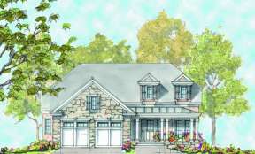 Ranch House Plan #402-01111 Elevation Photo