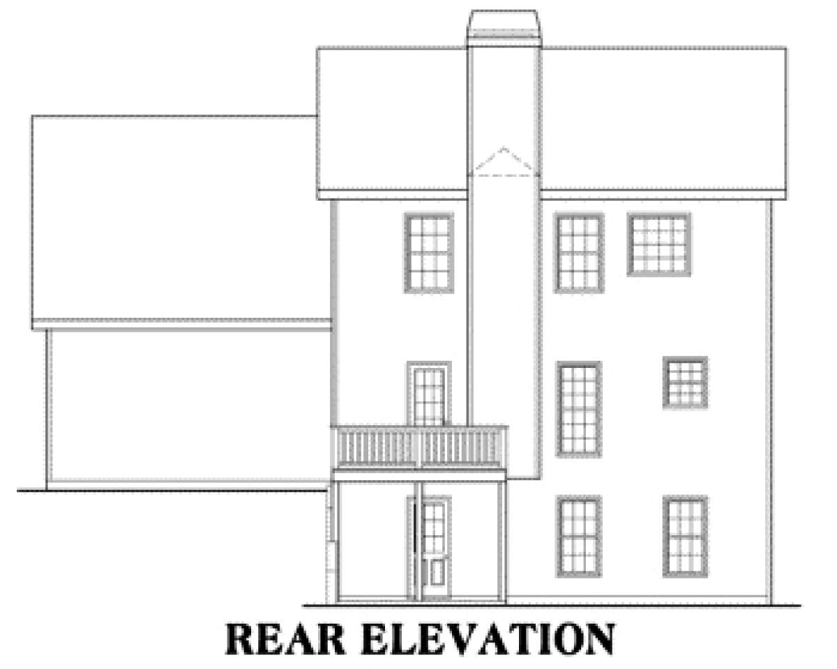 Traditional House Plan #009-00059 Elevation Photo