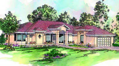 3 Bed, 2 Bath, 2396 Square Foot House Plan - #035-00115