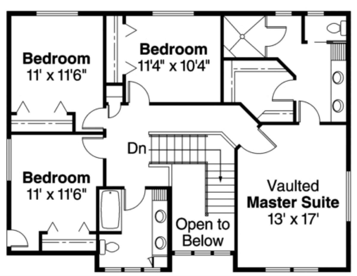 Floorplan 2 for House Plan #035-00116