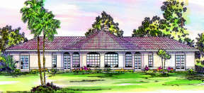Mediterranean House Plan #035-00117 Elevation Photo