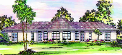 Mediterranean House Plan #035-00117 Elevation Photo