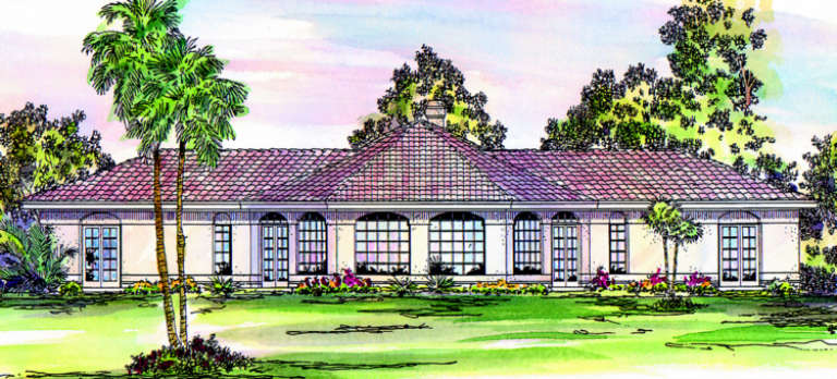 Mediterranean House Plan #035-00117 Elevation Photo