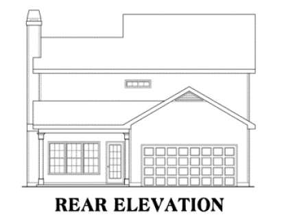 Traditional House Plan #009-00060 Elevation Photo