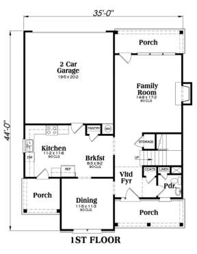Main Floor for House Plan #009-00060