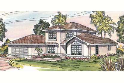 3 Bed, 2 Bath, 2050 Square Foot House Plan - #035-00121