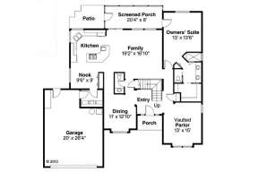 First Floor for House Plan #035-00121